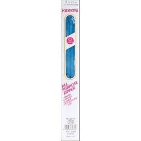 Coats Thread & Zippers All-Purpose Plastic Zipper, 9-Inch, Rocket Blue