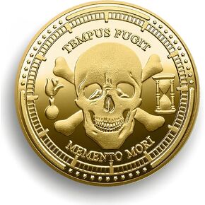Stoic Reflections: Memento Mori and Memento Vivere Coins - Embrace Life's Essence with Thoughtful Reminders