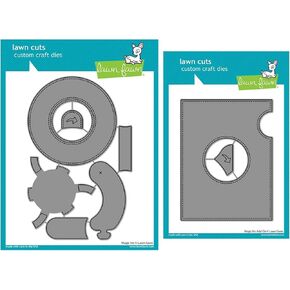 Lawn Fawn Magic Iris Interactive Custom Craft Die and Magic Iris Add-on Custom Craft Die, Bundle of 2 Items (LF2238, LF2239)