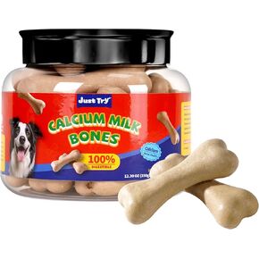 Dog Treats - Functional Dental Chews for Dogs - Long Lasting Calcium Milk Bone, Joint Support, Clean Teeth, Fight Bad Breath, and Removes Plaque and Tartar