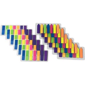 600 Sheets 12 Pack Transparent Sticky Note Pads Set, 3x3inches Waterproof Self-Adhesive Memo Papers Message Reminder (A)