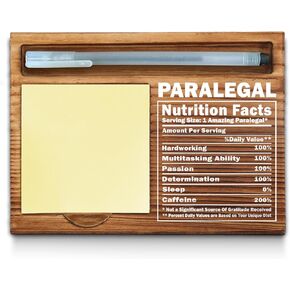 Paralegal Gifts, Paralegal Sticky Note Holder, Paralegal Office Decor, Paralegal Desk Organization, Paralegal Desk Self-Stick Note Pad Holders WPP39