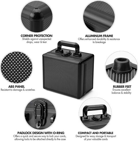 FunGuys Toploader Storage Box, Sports Card Storage Case, Top Loader Card Storage, Top Loader Storage Boxes, Trading Card Case Holds 400+ Card, One Touch Card Holder in Kuwait