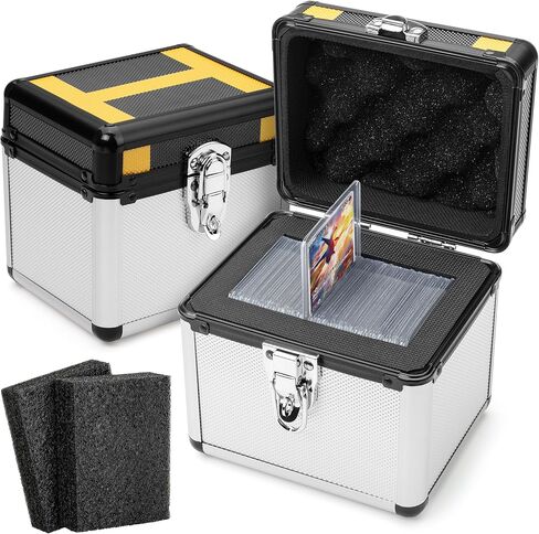 FunGuys Toploader Storage Box, Sports Card Storage Case, Top Loader Card Storage, Top Loader Storage Boxes, Trading Card Case Holds 400+ Card, One Touch Card Holder in Kuwait