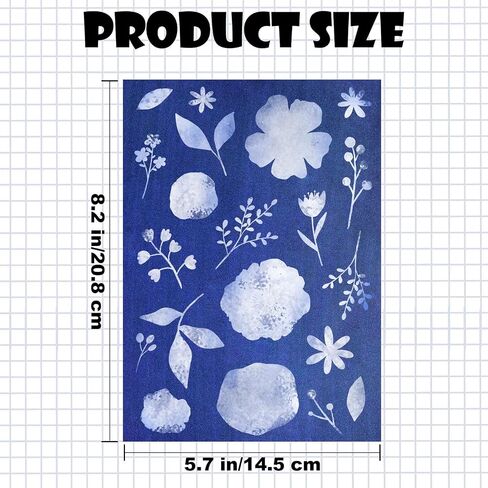 40 Sheets Sun Print Paper Kit Cyanotype Paper, A5 Sun Art Paper, High Sensitive Nature Sun/Solar Activated Sun Printing Art Drawing Paper for Arts Crafts DIY Project (5.8x 8.3 Inch) in Kuwait
