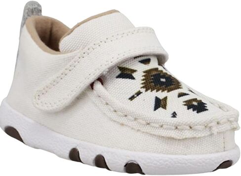 Twisted X Infant's Driving Moc، Moc Toe، Bomber، أبيض متعدد، ووردي، 7 M in Kuwait