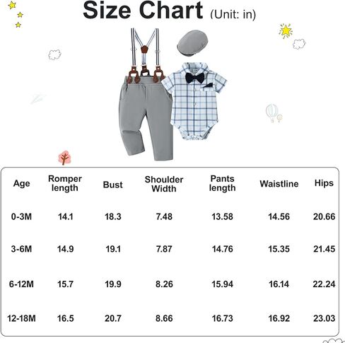 nilikastta بيبي بوي ملابس الزفاف الرضع بيبي بوي ملابس البدلة قمصان/سراويل الحمالات/ربطة عنق/قبعة بيريه 0-18 متر in Kuwait