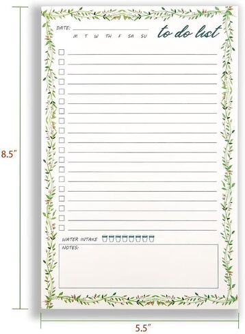 UtyTrees Unisex To Do List Notepad - Daily To Do List Planner - To Do Notepad - Day to Day Calendar - Daily Planner Notepad - Checklist Notepad - Task Pad - 5.5" x 8.5", 50 Sheets in Saudi Arabia