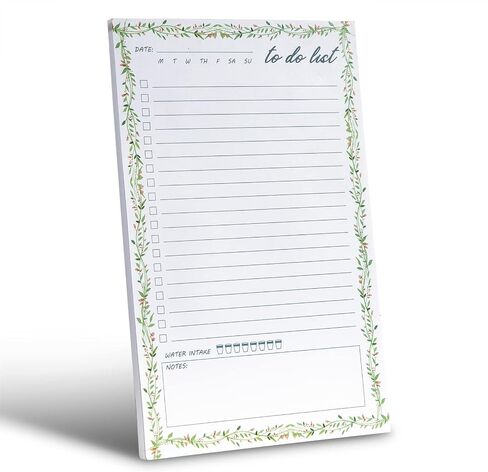 UtyTrees Unisex To Do List Notepad - Daily To Do List Planner - To Do Notepad - Day to Day Calendar - Daily Planner Notepad - Checklist Notepad - Task Pad - 5.5" x 8.5", 50 Sheets in Saudi Arabia