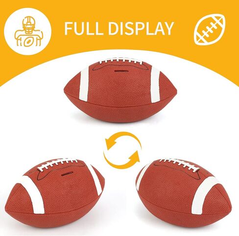 H&W Football Piggy Bank for Boys ، Shatterproof Rugby Sports Bank Coin Bank ، حجم كبير ، هدية Super Bowl للأطفال in Kuwait