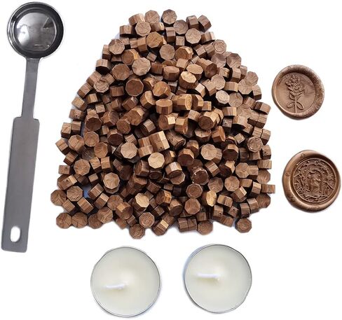 ختم حبات الشمع ، yosenling 350 pcs حبات الشمع الأحمر مع شموع بيضاء و 1 PCS ملعقة ذوبان الشمع ، رائعة لدعوات الزفاف ، حزم النبيذ ، بطاقات الأظرف ، غلاف الهدايا. in Kuwait