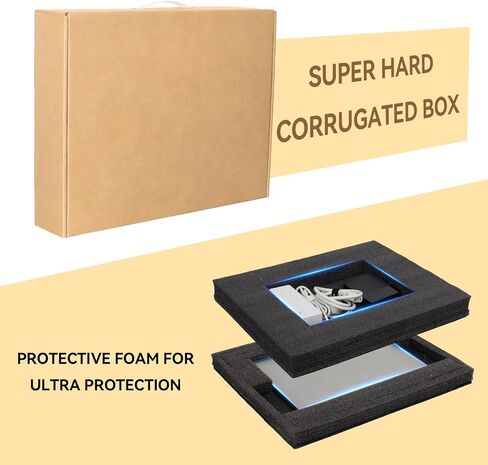 Laptop Shipping Box with Protection Foam, Cardboard Laptop Box for Shipping, Laptop Shipping Boxes for 11"-17 in Saudi Arabia