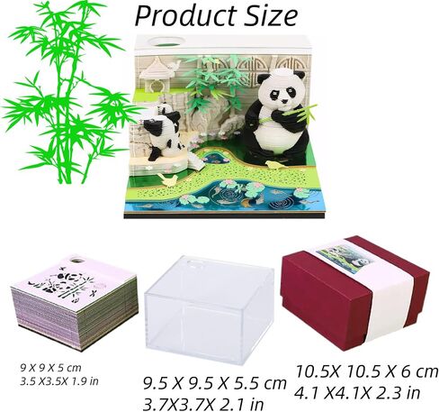 3D Calendar 2025,Time Piece Calendar With LED Lights, Paper Sculpture Art Memo Pad Notepad Christmas Desktop Decoration Gift (Magic Castle A) in Saudi Arabia
