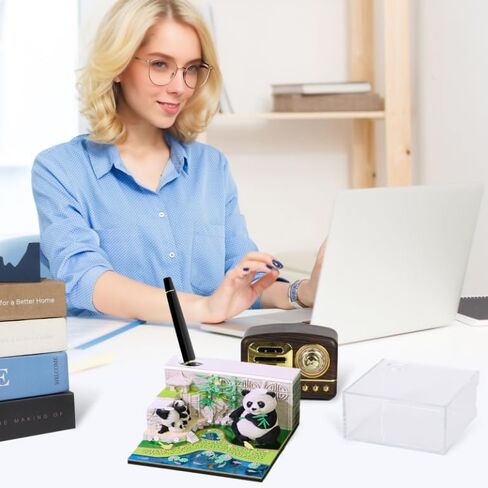 3D Calendar 2025,Time Piece Calendar With LED Lights, Paper Sculpture Art Memo Pad Notepad Christmas Desktop Decoration Gift (Magic Castle A) in Saudi Arabia