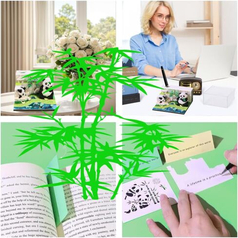 3D Calendar 2025,Time Piece Calendar With LED Lights, Paper Sculpture Art Memo Pad Notepad Christmas Desktop Decoration Gift (Magic Castle A) in Saudi Arabia