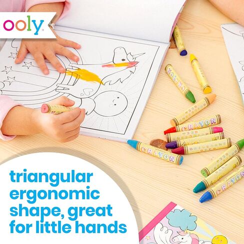 Ooly, Brilliant Bee Crayons, Bright and Vivid Triangular Crayon - Set of 24 in Kuwait