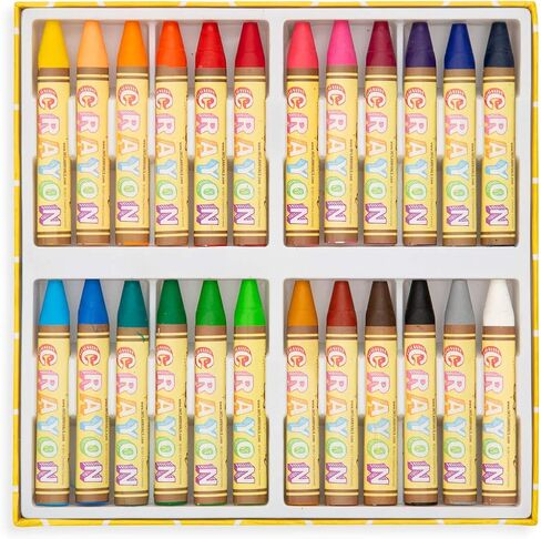 Ooly, Brilliant Bee Crayons, Bright and Vivid Triangular Crayon - Set of 24 in Kuwait