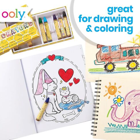Ooly, Brilliant Bee Crayons, Bright and Vivid Triangular Crayon - Set of 24 in Kuwait