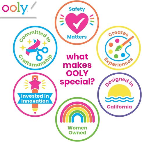 Ooly ، تلوين نحلة رائع ، تلوين ثلاثي مشرق وحيوي - مجموعة من 24 in Kuwait