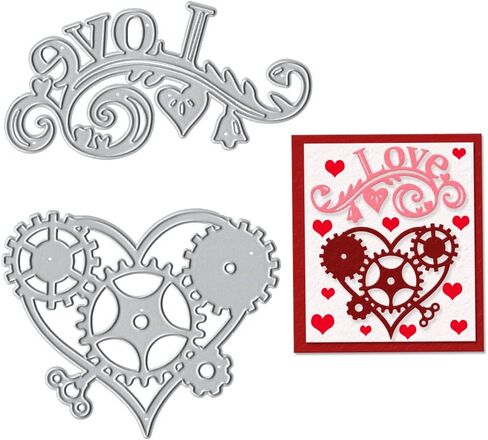 Metal Bride Groom Wedding Die Cuts for Card Making,Love Heart Lace Frame Cutting Dies for DIY Decor Paper Craft Card Making Scrapbooking Paper Album Stamp in Saudi Arabia