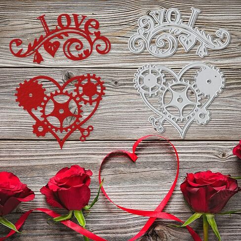 Metal Bride Groom Wedding Die Cuts for Card Making,Love Heart Lace Frame Cutting Dies for DIY Decor Paper Craft Card Making Scrapbooking Paper Album Stamp in Saudi Arabia