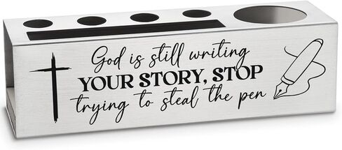 vizuzi for I Know the Plans I Have for You Bible Verses Pencil Holder, Jeremiah 29:11 Gifts for Women, Men, Christian Prayer Workplace Office Desk Pencil Holders & Pen Holders Zgg13 in Kuwait