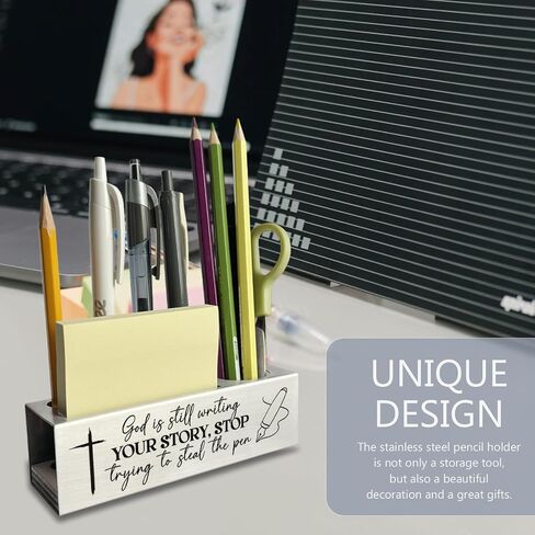 vizuzi for I Know the Plans I Have for You Bible Verses Pencil Holder, Jeremiah 29:11 Gifts for Women, Men, Christian Prayer Workplace Office Desk Pencil Holders & Pen Holders Zgg13 in Kuwait