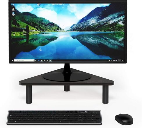 FURINNO Turn-N-Tube Monitor Stand, French Oak Grey/Black in Saudi Arabia