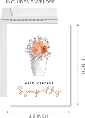 Andaz Press Funny Get Well Soon Jumbo Card 8.5 x 11 inch Blank With Deepest Sympathy Well Wishes Greeting Card with Envelope Big Good Health Sympathy Feel Better Soon From All Of Us Card, 1-Pack in Saudi Arabia