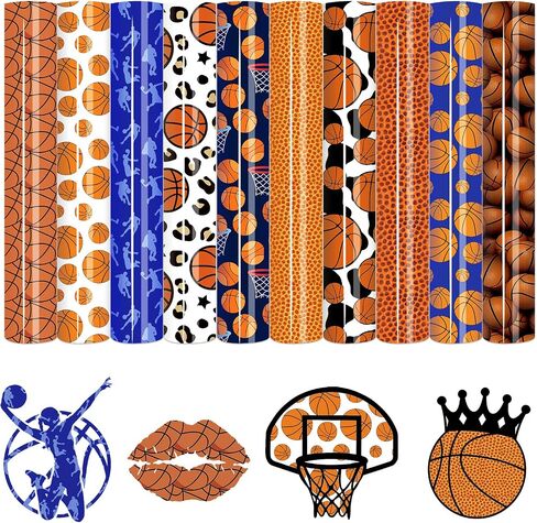Tintnut Heat Transfer Vinyl - 10 Sheets 12 X 10inches Baseball Sports Iron On Vinyl HTV for T-Shirts DIY Compatible with Cricut Or Silhoutte Cameo in Saudi Arabia