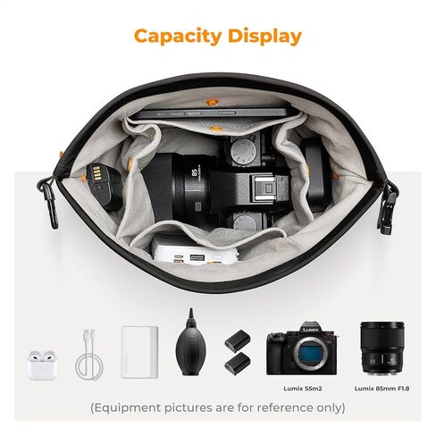 K&F Commain Camera Bag Camera Camera Small Came Case ، حقيبة يد كاميرا ناعمة لطيفة للتصوير الفوتوغرافي في الشوارع الحضرية in Saudi Arabia