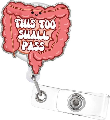 Badge Reel Retractable with Alligator Clip I Got Your Back Funny Nurse Name Badge Accessory Acrylic Badge Holder for RN LPN Nurse Student Teacher Doctor Medical Assistant Work Office in Kuwait