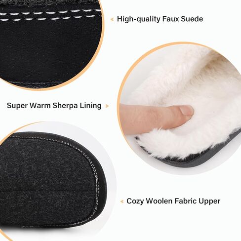 V.Step Orthopedic Slipper with Arch Support, Orthotic Slipper for Plantar Fasciitis Pain Relief,House Slipper for Man Women, Sherpa Lining Bedroom Slipper Shoe Indoor Outdoor Anti-Skid Rubber Sole in Kuwait