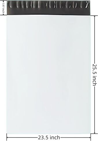 White Poly Mailers 11x14.5 Inches Waterproof Self Sealing Shipping E Commerce Bags for Apparel and Non Fragile Items 10 Pack in Kuwait