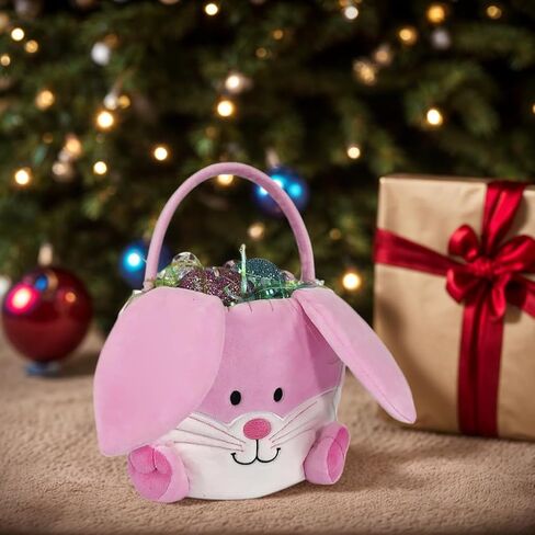 3 سلال أرنب عيد الفصح ، سلال أرنب عيد الفصح ، قماشية عيد الفصح ، الأكياس ، الأكياس ، وأحزاب عيد الفصح ، تلعب حفلات الزخرفة للفتيات الفتيات (3 عبوات) in Kuwait