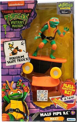 Teenage Mutant Ninja Turtles Michelangelo Half Pipe RC Vehicle Movie Edition Ages 5+ - Skate + Performs Tricks - 2.4GHz RC Controller in Kuwait