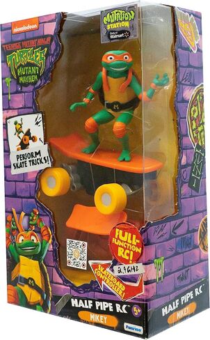 Teenage Mutant Ninja Turtles Michelangelo Half Pipe RC Vehicle Movie Edition Ages 5+ - Skate + Performs Tricks - 2.4GHz RC Controller in Kuwait
