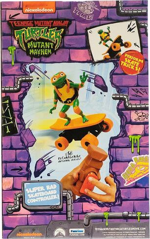 Teenage Mutant Ninja Turtles Michelangelo Half Pipe RC Vehicle Movie Edition Ages 5+ - Skate + Performs Tricks - 2.4GHz RC Controller in Kuwait