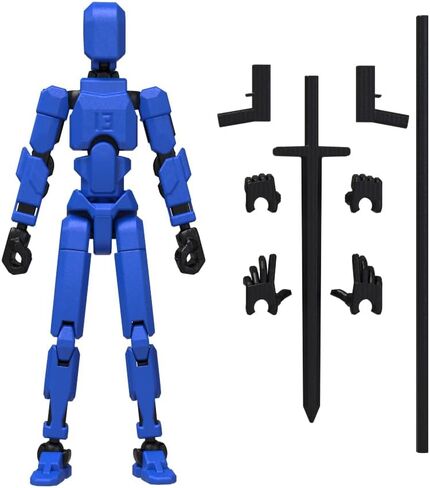 MerryXD 6 Pack Assembly Completed T13 Action Figure,Dummy Nova Titan Lucky 13 Action Figure 3D Printed Multi-Jointed Movable Toy in Saudi Arabia