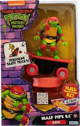 Teenage Mutant Ninja Turtles Michelangelo Half Pipe RC Vehicle Movie Edition Ages 5+ - Skate + Performs Tricks - 2.4GHz RC Controller in Kuwait