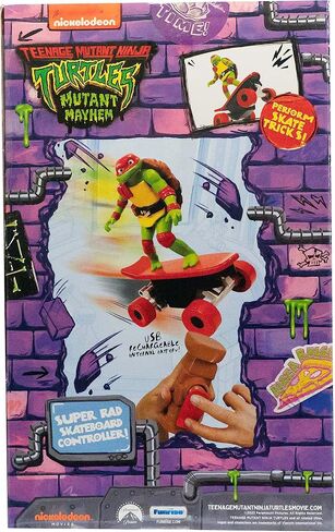 Teenage Mutant Ninja Turtles Michelangelo Half Pipe RC Vehicle Movie Edition Ages 5+ - Skate + Performs Tricks - 2.4GHz RC Controller in Kuwait