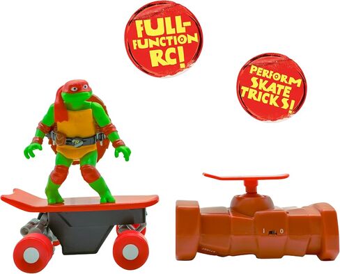 Teenage Mutant Ninja Turtles Michelangelo Half Pipe RC Vehicle Movie Edition Ages 5+ - Skate + Performs Tricks - 2.4GHz RC Controller in Kuwait