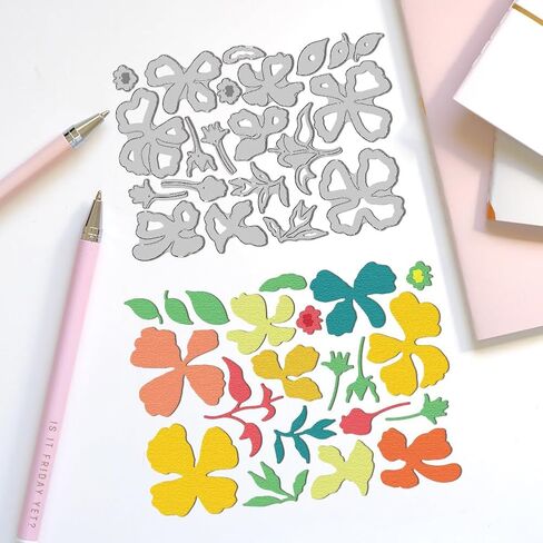 Camellia-Flower Cutting Dies Layering Petals Dies Cut Metal Die Cuts Embossing Stencils Template Dies for Card Making Decoration DIY Scrapbooking Photo Album Paper Crafts Wedding Invitation in Saudi Arabia