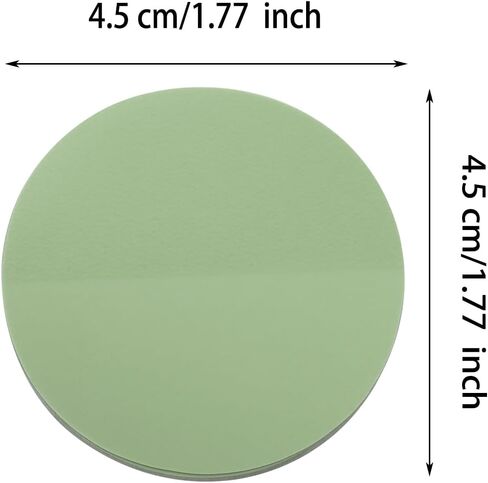 ONLYKXY 3 Pack Round Transparent Sticky Notes 1.77inch Waterproof Self-Stick Book Tabs 150 Sheets PET Markers Sticky Notes Pad (Gray) in Kuwait