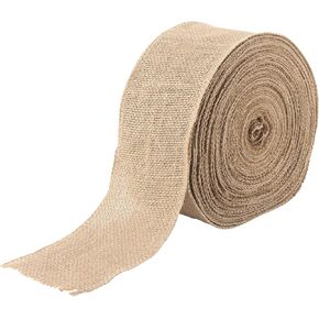 4 Inch 54 Yards Burlap Ribbon Roll, Jute Fabric Crafts Ribbon for Art, DIY Crafts, Decoration