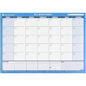 AT-A-GLANCE Erasable Wall Calendar 2016, 30 / 60-Day Undated, Reversible, Horizontal, 24 x 17 Inch Page Size (PM263P28)