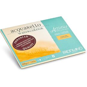 Fabriano Artistico Watercolor Block, 9" x 12", Traditional White