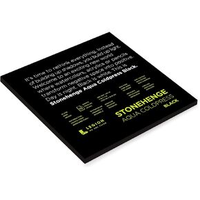 Stonehenge Aqua Black Medium Weight Pad, 140lb, Coldpress, 7 x 7 Inches, 15 Sheets for Wet and Dry Media