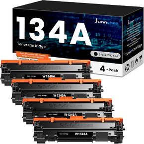 134A W1340A Black Toner Cartridge 4-Pack Replacement for 134A 134X W1340A W1340X Toner for M209dw M234sdn M234dw M234sdw M211d M211dw M233dw M233sdn M233sdw M236d M236dw M236sdn M236sdw Printers