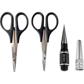 0-14mm RC Body Reamer Hole Pucher Curved Scissors & Straight Scissors RC Car Body Tools for RC Car Truck Bodyshell Hobby Repair